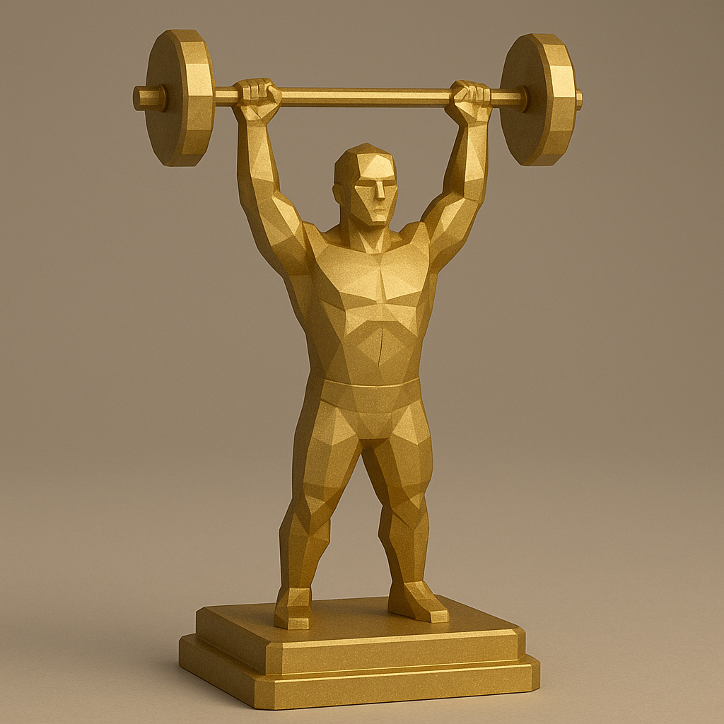 Low-Poly Series | Powerlifting & Weightlifting | Shoulder Press