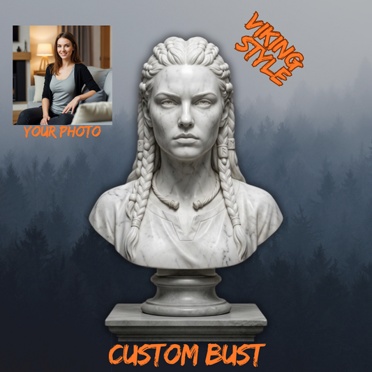 Custom Viking Style Bust | Your Image in 3D | Trophy Cafe