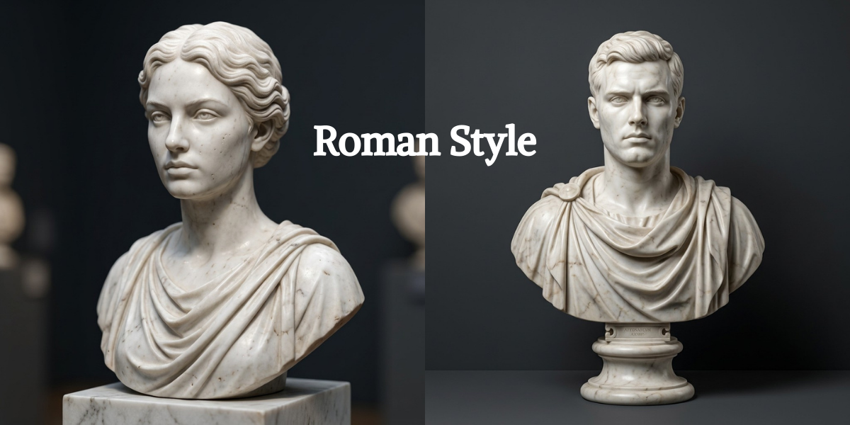 Custom Roman Style Bust | Your Image in 3D | Trophy Cafe