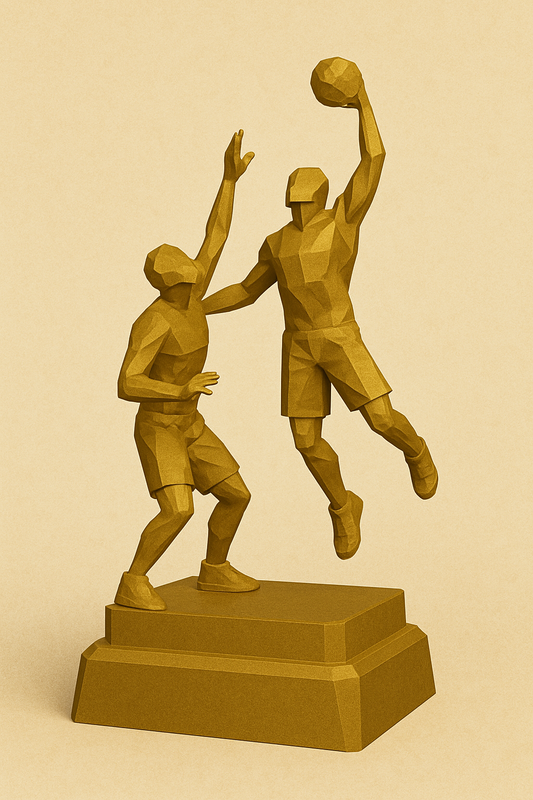 Low-Poly Series | Basketball | Pose 2 - Defender