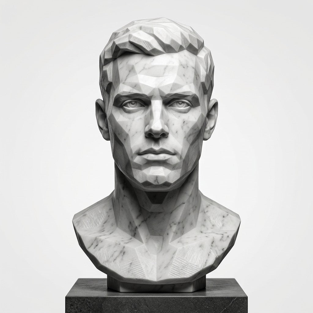 Custom Geometric Style Bust | Your Image in 3D | Trophy Cafe