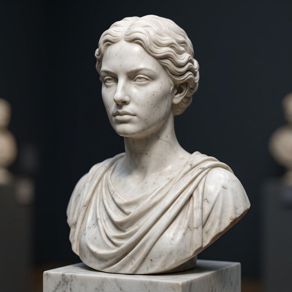 Custom Renaissance Style Bust | Your Image in 3D | Trophy Cafe