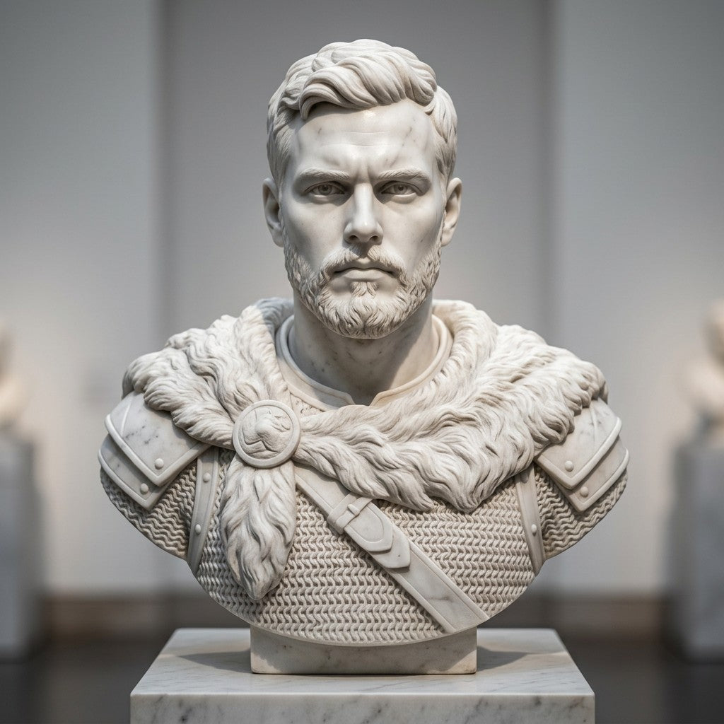 Custom Viking Style Bust | Your Image in 3D | Trophy Cafe